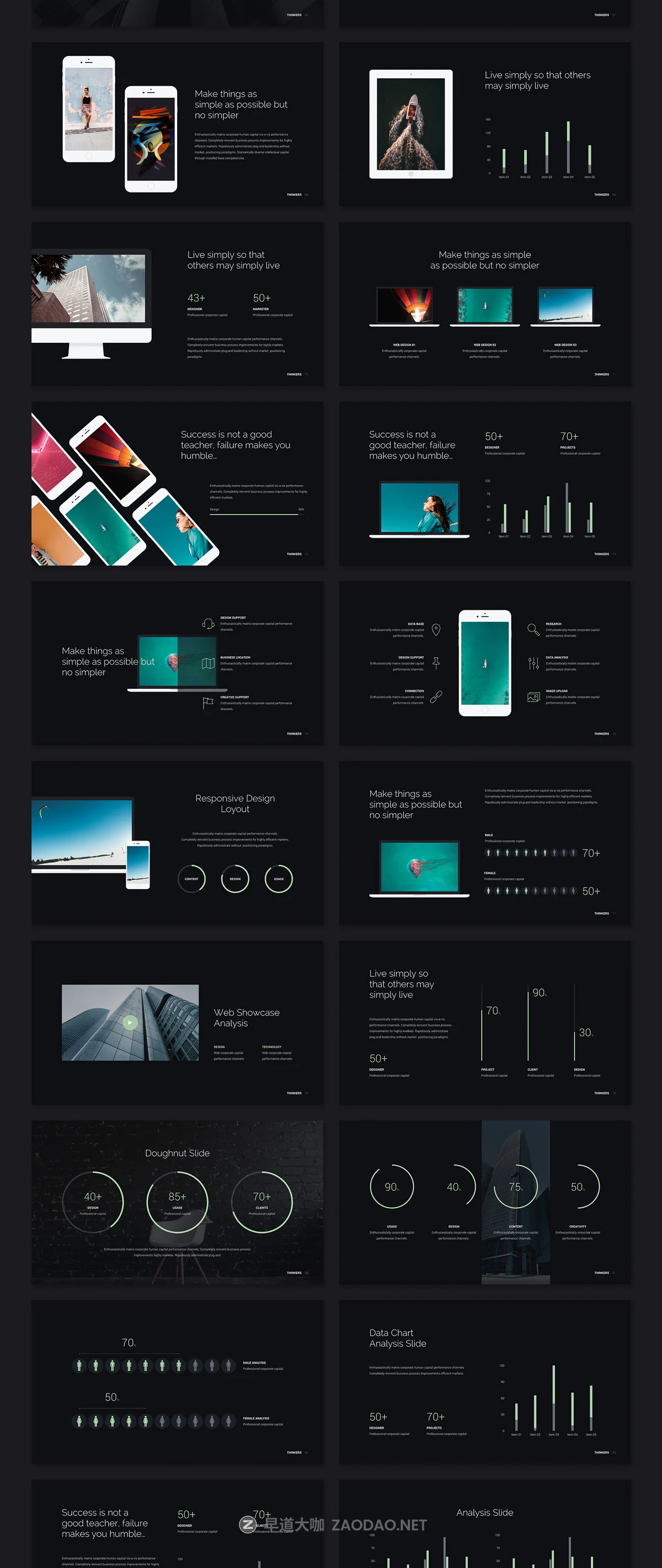 多功能创意项目计划书Powerpoint/Keynote幻灯片设计模板 Thinkers – Creative Presentation Template插图11 多功能创意项目计划书Powerpoint/Keynote幻灯片设计模板 Thinkers – Creative Presentation Template插图11