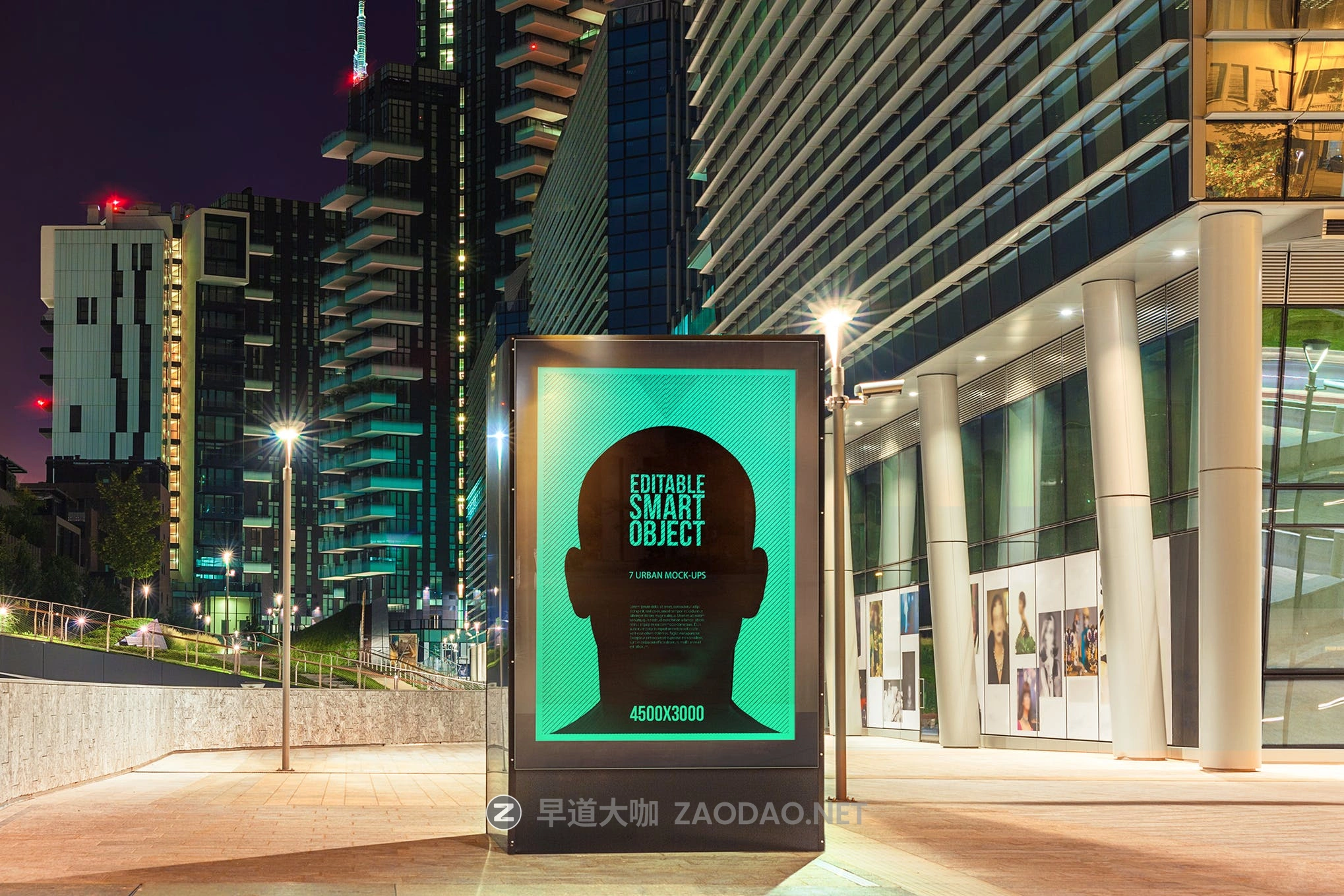 夜间城市传单海报广告设计展示图样机模板 Urban Poster-Billboard Mockup – Night Edition插图4 夜间城市传单海报广告设计展示图样机模板 Urban Poster-Billboard Mockup – Night Edition插图4