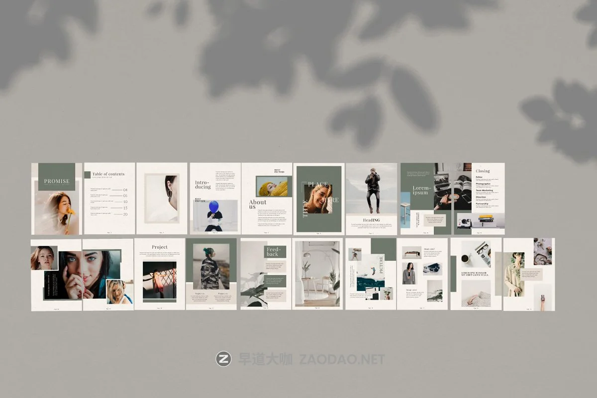 产品品牌设计作品集目录宣传画册INDD模板 Promise Brand Lookbook插图4 产品品牌设计作品集目录宣传画册INDD模板 Promise Brand Lookbook插图4