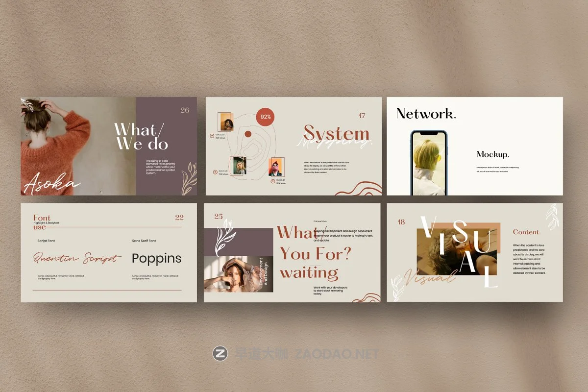 清新服装品牌营销策划书PPT/KEYNOTE演示文稿设计模板 Asoka – Powerpoint,Keynote Templates插图6 清新服装品牌营销策划书PPT/KEYNOTE演示文稿设计模板 Asoka – Powerpoint,Keynote Templates插图6