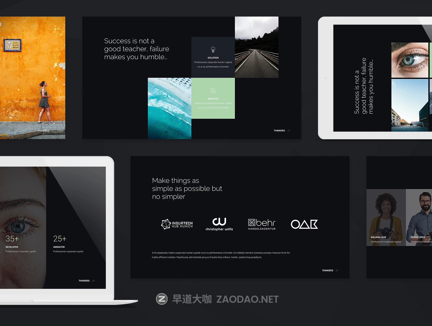 多功能创意项目计划书Powerpoint/Keynote幻灯片设计模板 Thinkers – Creative Presentation Template插图1 多功能创意项目计划书Powerpoint/Keynote幻灯片设计模板 Thinkers – Creative Presentation Template插图1