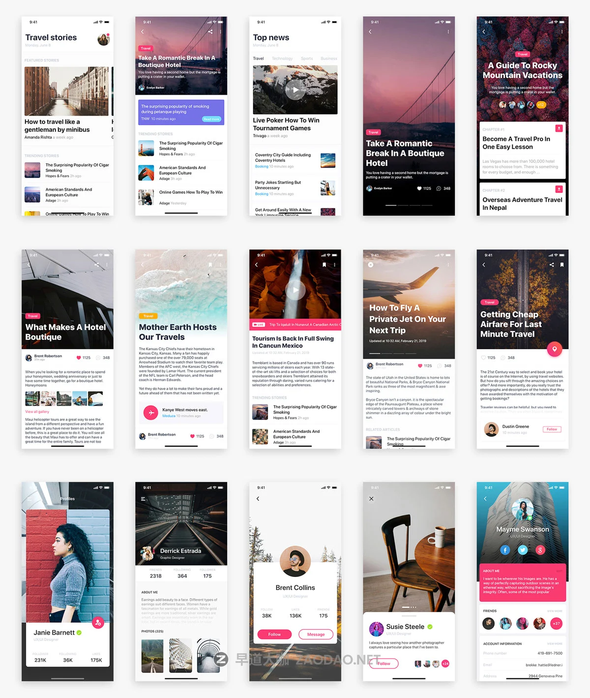 多功能金融健身社交APP应用程序UI界面设计套件 Caser UI Kit插图5 多功能金融健身社交APP应用程序UI界面设计套件 Caser UI Kit插图5
