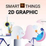 工作生活主题WEB UI设计矢量概念插画 Smartthings 2D Graphic