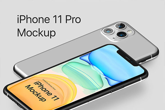 多角度iPhone 11 Pro Max手机屏幕预览样机模板套件 iPhone 11 Pro Max Mockup Kit