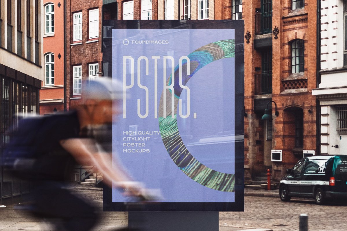 62款车站街道商场灯箱海报预览图设计样机模板 Poster Outdoor Indoor Mockup Bbundle插图23