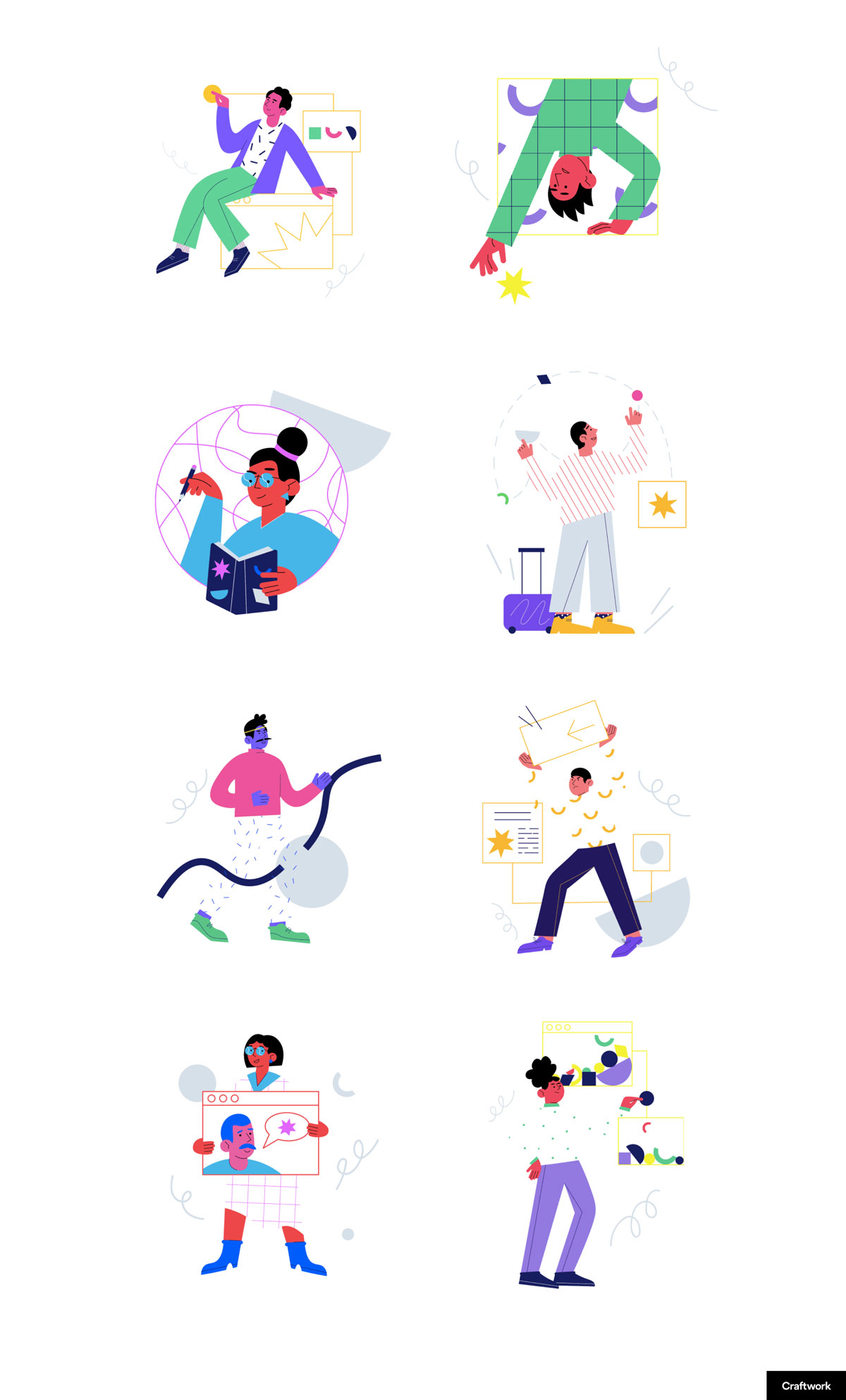 20款人物办公场景矢量插图素材 No Comments Illustration插图8