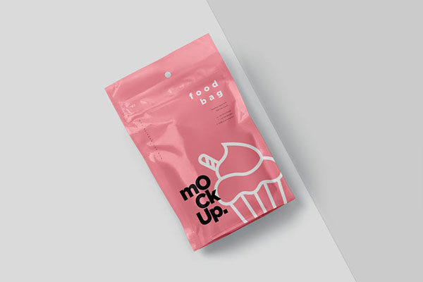 立式铝箔纸食品零食包装袋设计效果图样机模板 Foil Paper Stand Up Packaging Pouch Mockups