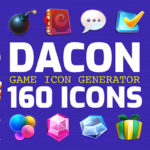 高品质多彩游戏3D图标PS设计素材 DACON – Game Icon Generator