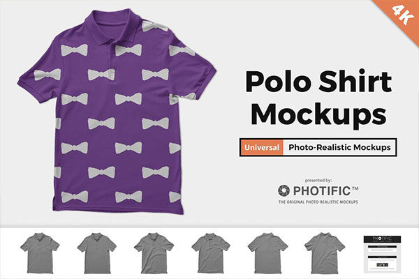 高质量POLO T恤设计效果图样机模板 Polo Shirt Mockups