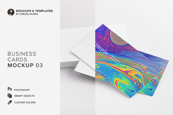 令人惊叹企业商务名片设计展示图样机模板合集 Business Cards Mockup