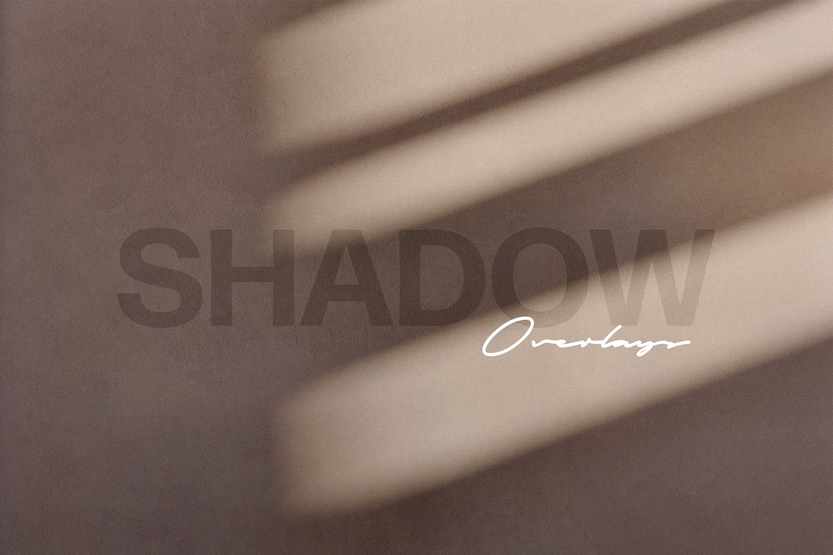 16张照片展示阴影叠加设计素材包 Shadow Play Photo Overlays插图