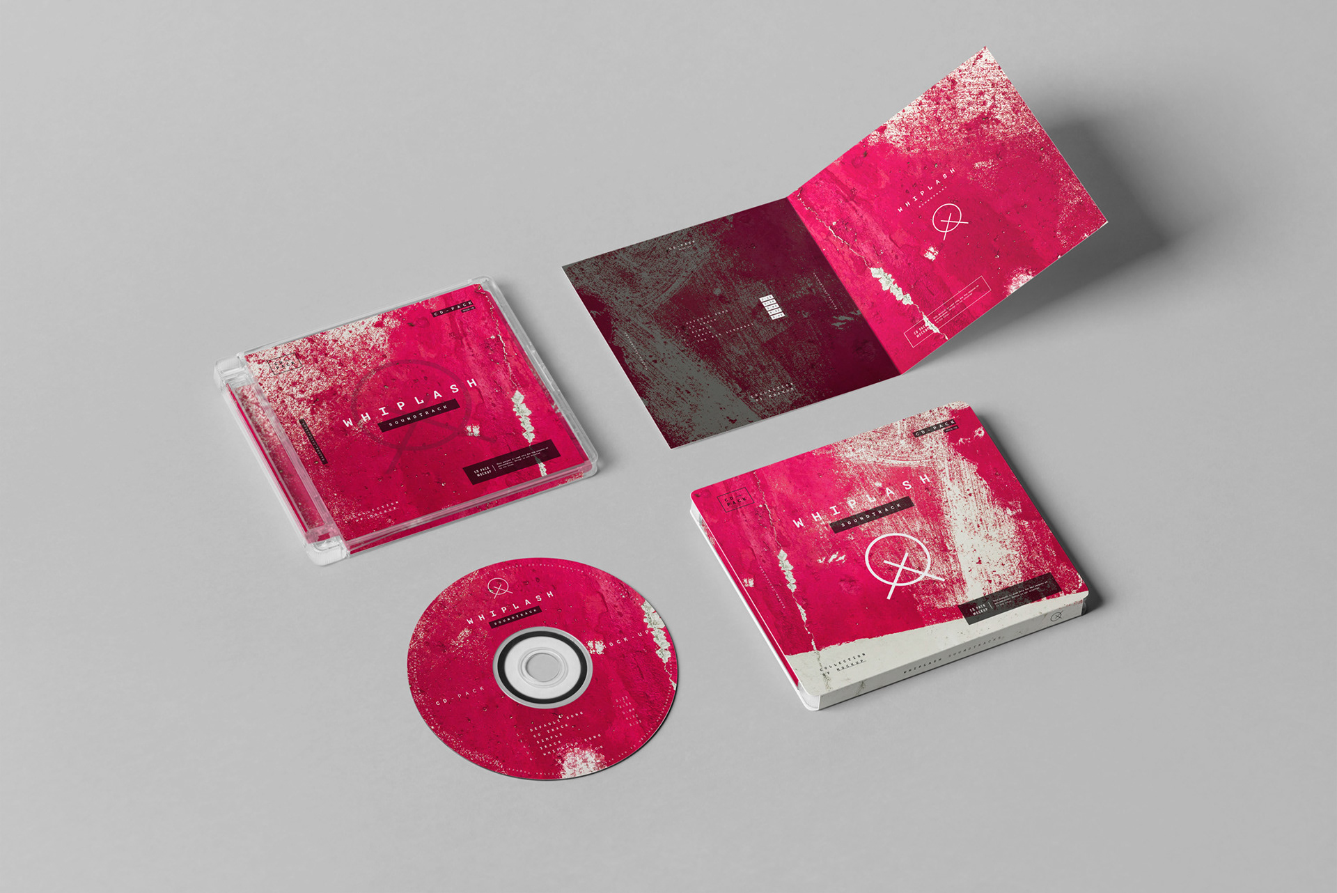 12个逼真塑料cd包装盒设计展示样机模板cdpackmockup3