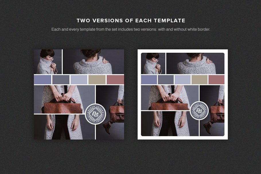 创意时装店Instagram&Facebook文章贴图设计模板合集 Mood Boards Collection插图4