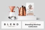 32个咖啡品牌VI设计展示场景PSD样机素材模板 Blend – Coffeehouse Branding Mockup