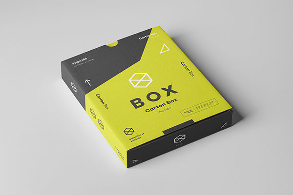 高端产品平板纸箱包装设计展示样机模板 Flat Carton Box Mockup​​​​​​​