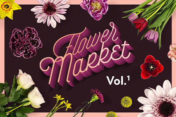 425个花卉设计素材PSD模板合集 Flower Market Clipart Collection