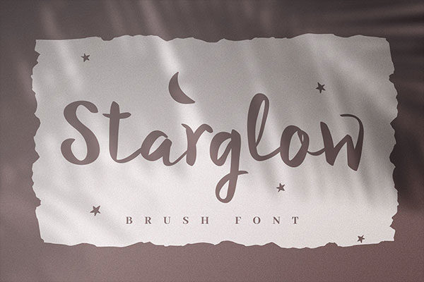 俏皮手工画笔外观粗体英文脚本字体 Starglow – Bold Handwritten Font