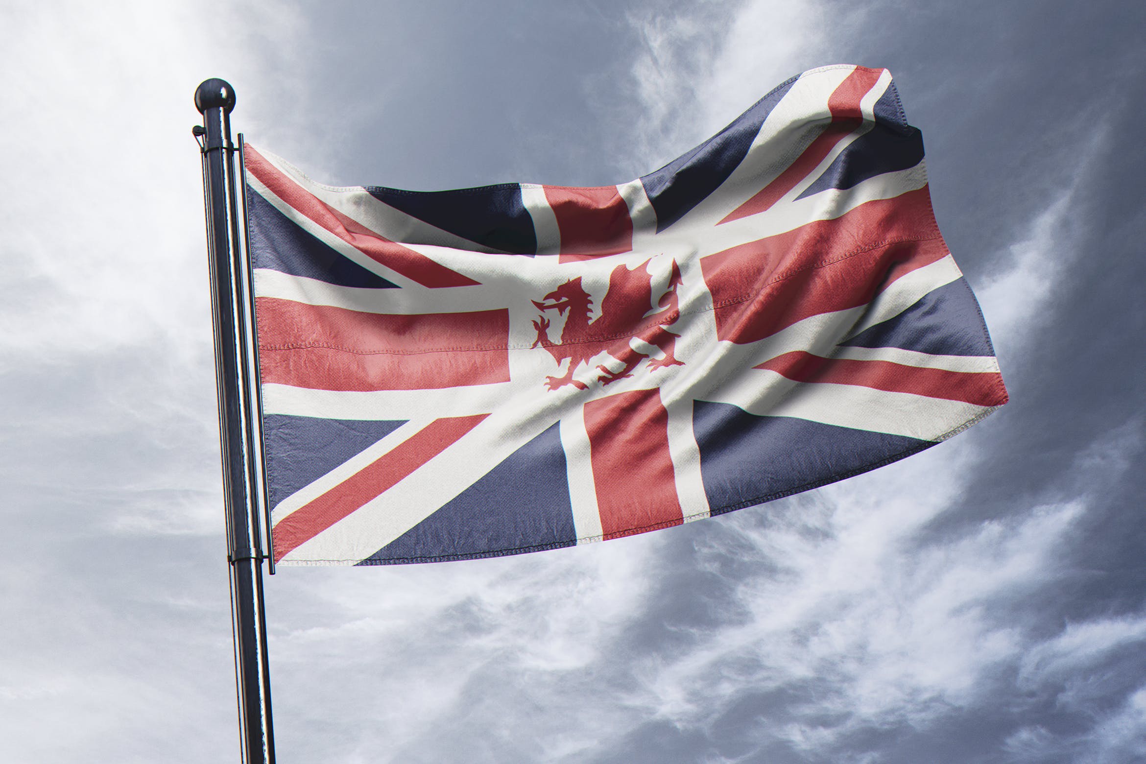 11款逼真司旗旗帜样机模板11photorealisticflagmockup