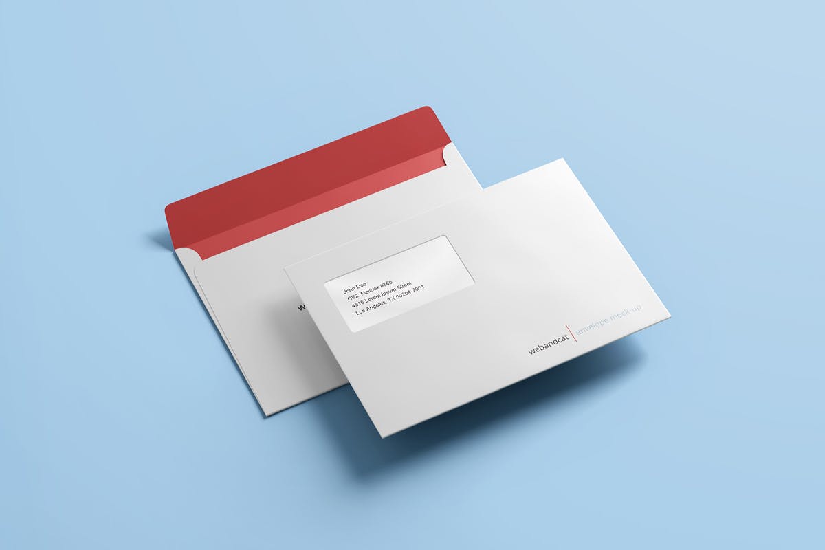 Download C5 / C6信封设计展示样机模板 Envelope C5 / C6 Mock-up - 早道大咖