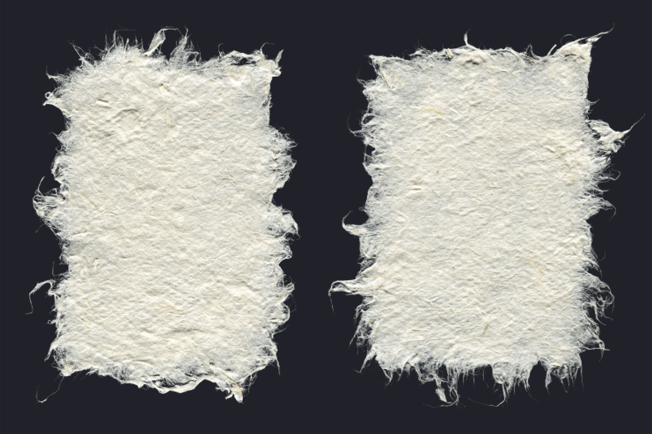 5款手工麻纸剪裁效果背景纹理素材handmade Hemp Paper Cutouts