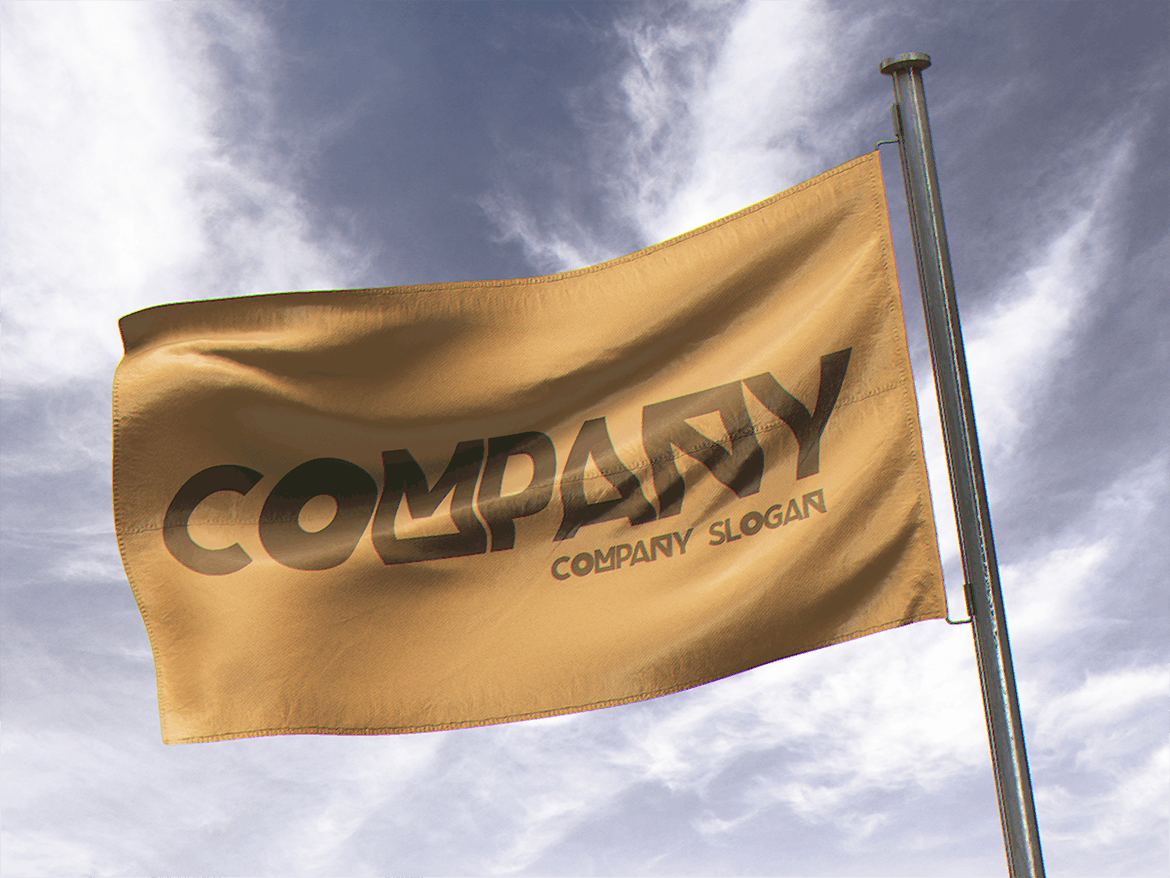 11款逼真司旗旗帜样机模板11photorealisticflagmockup