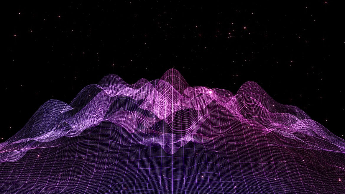 7款科幻波浪网格背景素材 Gridscape Backgrounds插图5