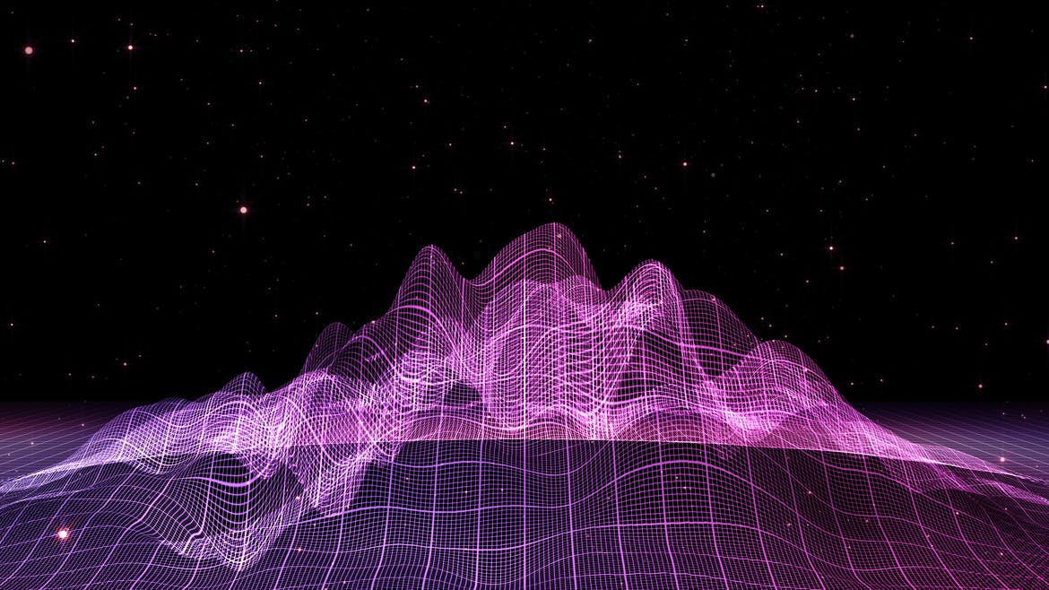 7款科幻波浪网格背景素材 Gridscape Backgrounds插图7