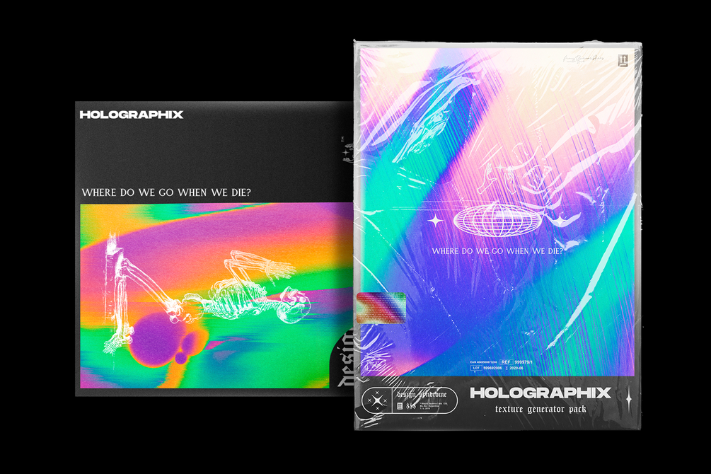 潮流全息渐变塑料袋背景纹理 Plastic Holographix Texture Pack插图1