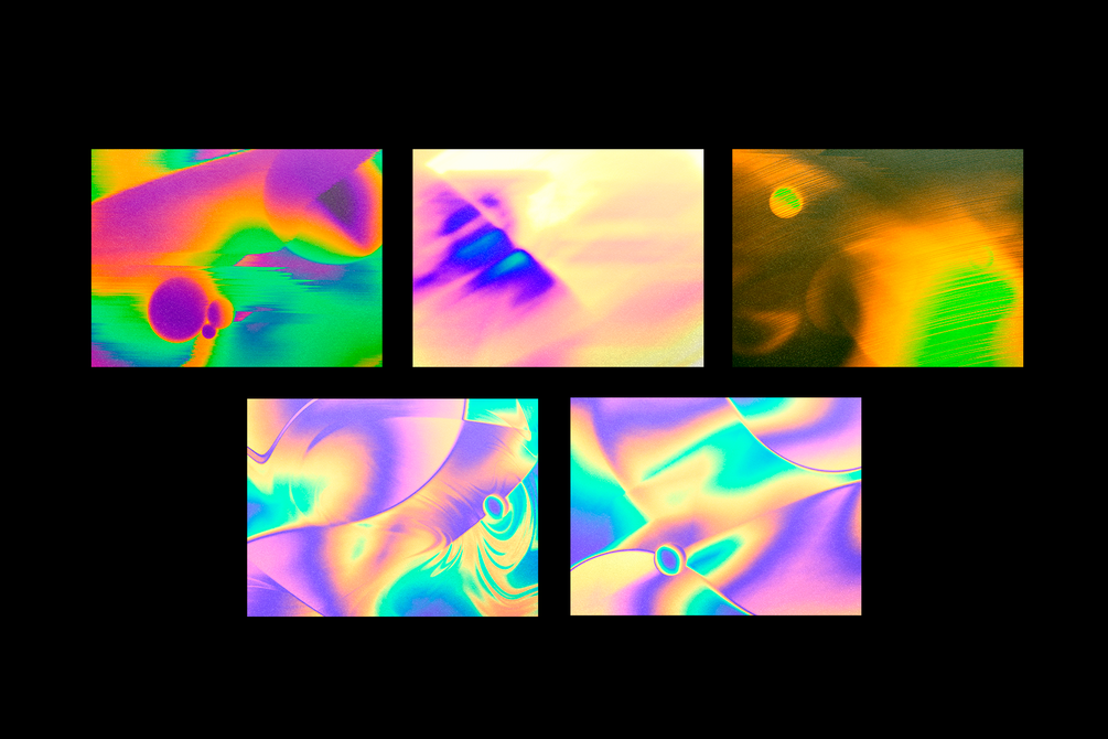 潮流全息渐变塑料袋背景纹理 Plastic Holographix Texture Pack插图2