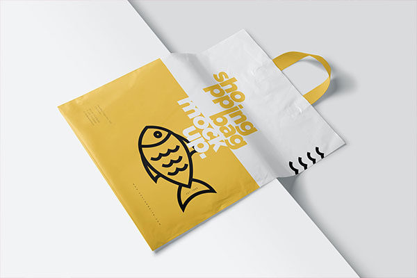 5款精美商城购物袋设计样机模板 5 Beautiful Shopping Bag Mockups