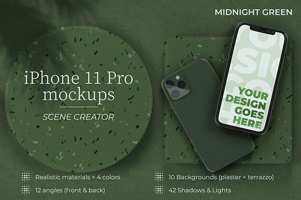 应用程序APP设计iPhone 11 Pro样机模板 iPhone 11 Pro – Mockup Creator