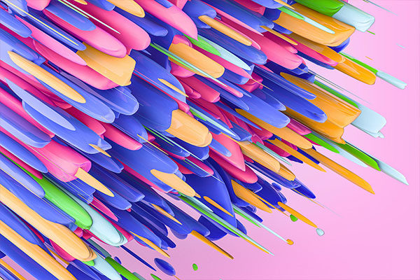 多彩抽象3D渐变背景纹理素材 Colorful 3D Abstract Backgrounds