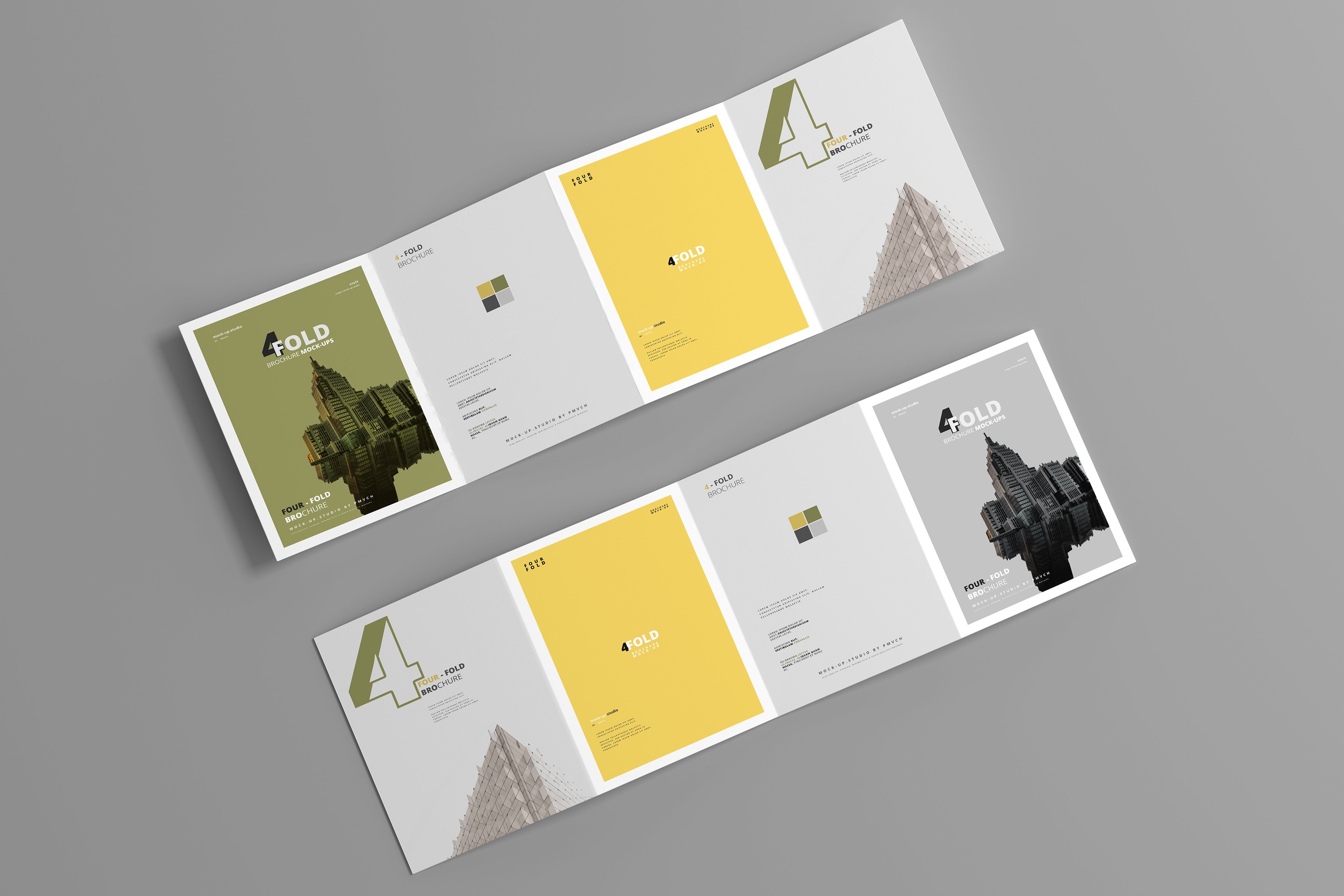 逼真A4四折页小册子设计展示样机模板 A4 Four Fold Brochure Mockups插图7 逼真A4四折页小册子设计展示样机模板 A4 Four Fold Brochure Mockups插图7