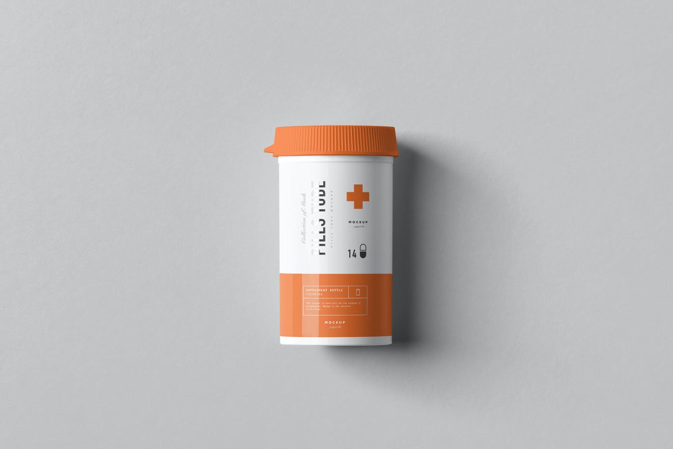 11款医疗药物瓶包装盒样机模板 Pills Tube & Box Mock-up插图10
