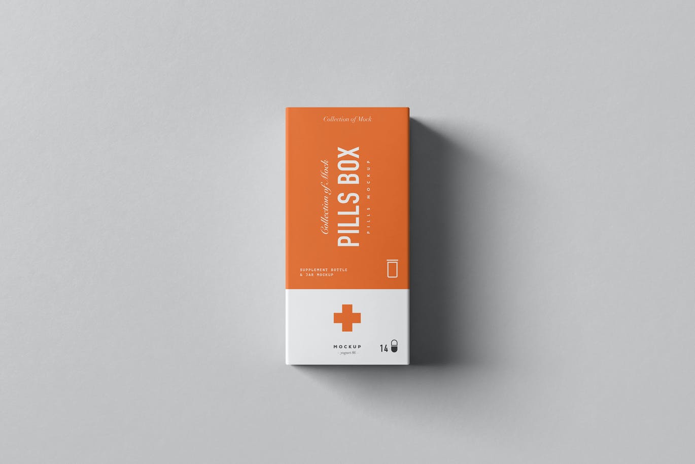 11款医疗药物瓶包装盒样机模板 Pills Tube & Box Mock-up插图11