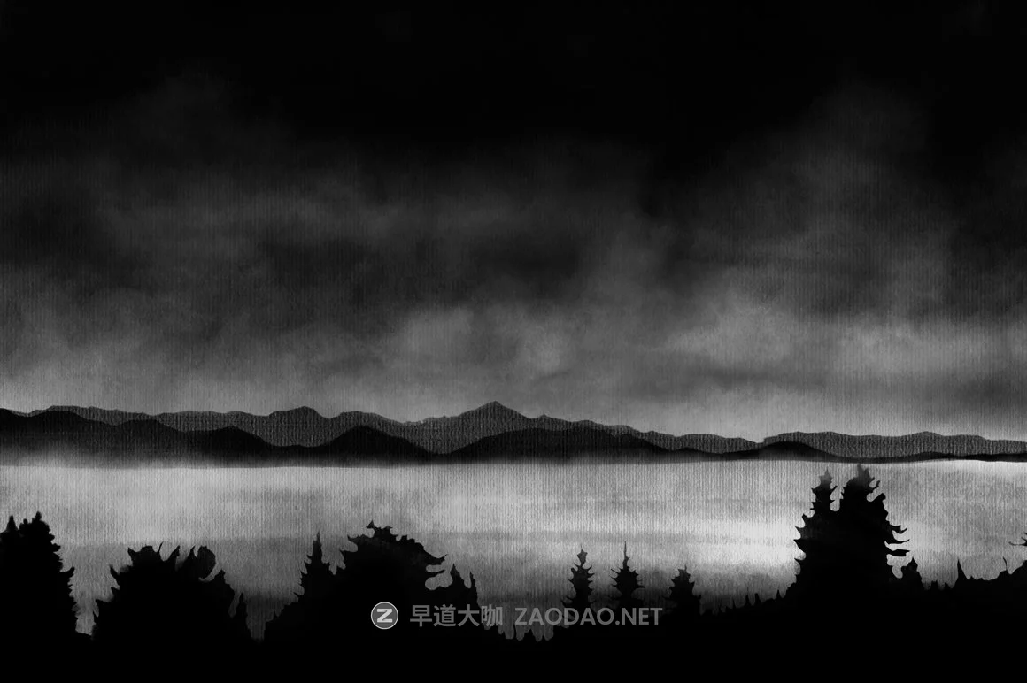 9款手绘水墨效果Procreate笔刷 Watercolor Procreate Brushes插图1 9款手绘水墨效果Procreate笔刷 Watercolor Procreate Brushes插图1