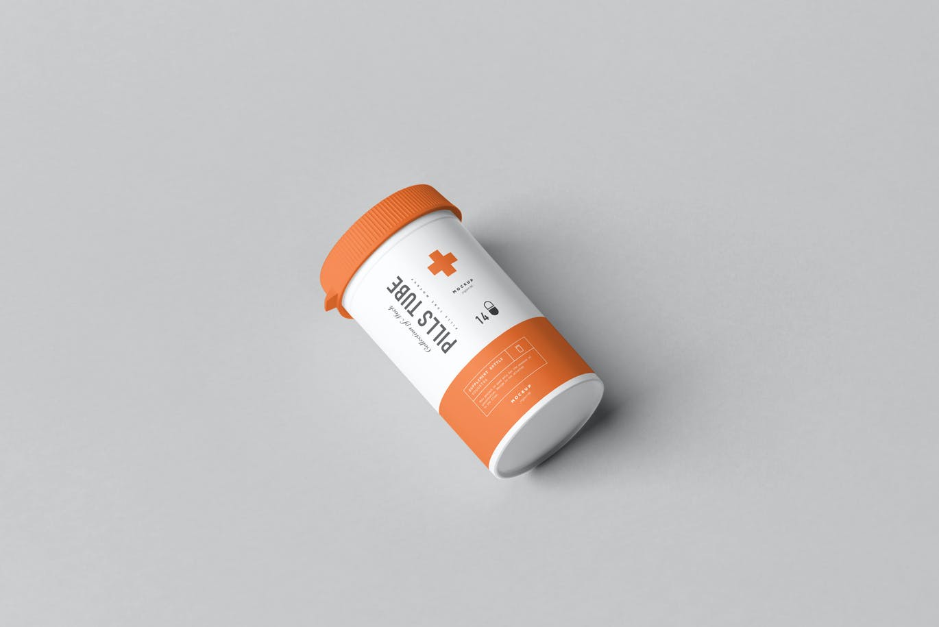 11款医疗药物瓶包装盒样机模板 pills tube box mock-up