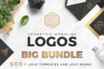 500款抽象几何标志徽标矢量素材合集 Geometric Logo Pack
