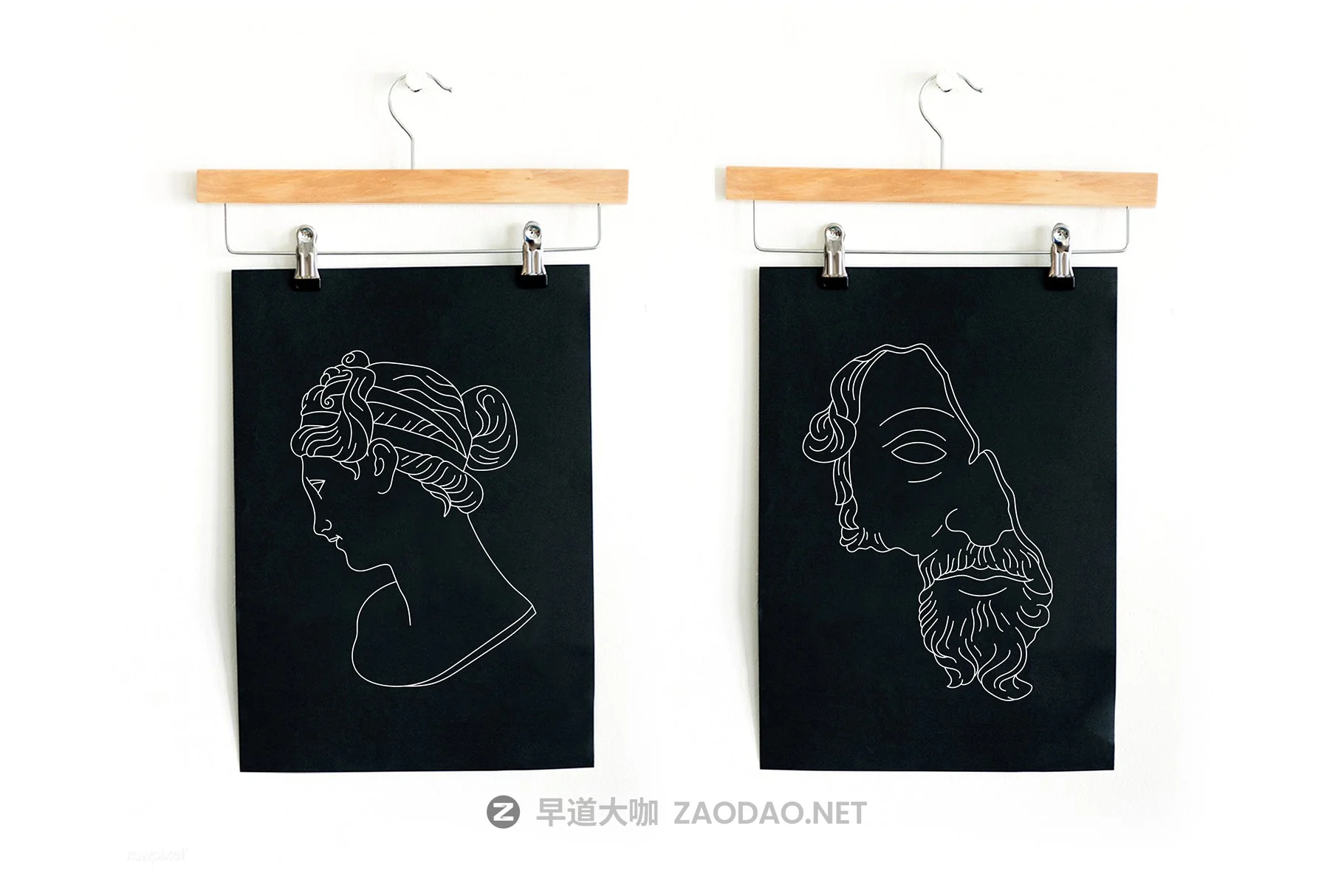 50种简约希腊神话人物矢量线稿插图 Aesthetic Greek Sculpture Line Art插图3 50种简约希腊神话人物矢量线稿插图 Aesthetic Greek Sculpture Line Art插图3