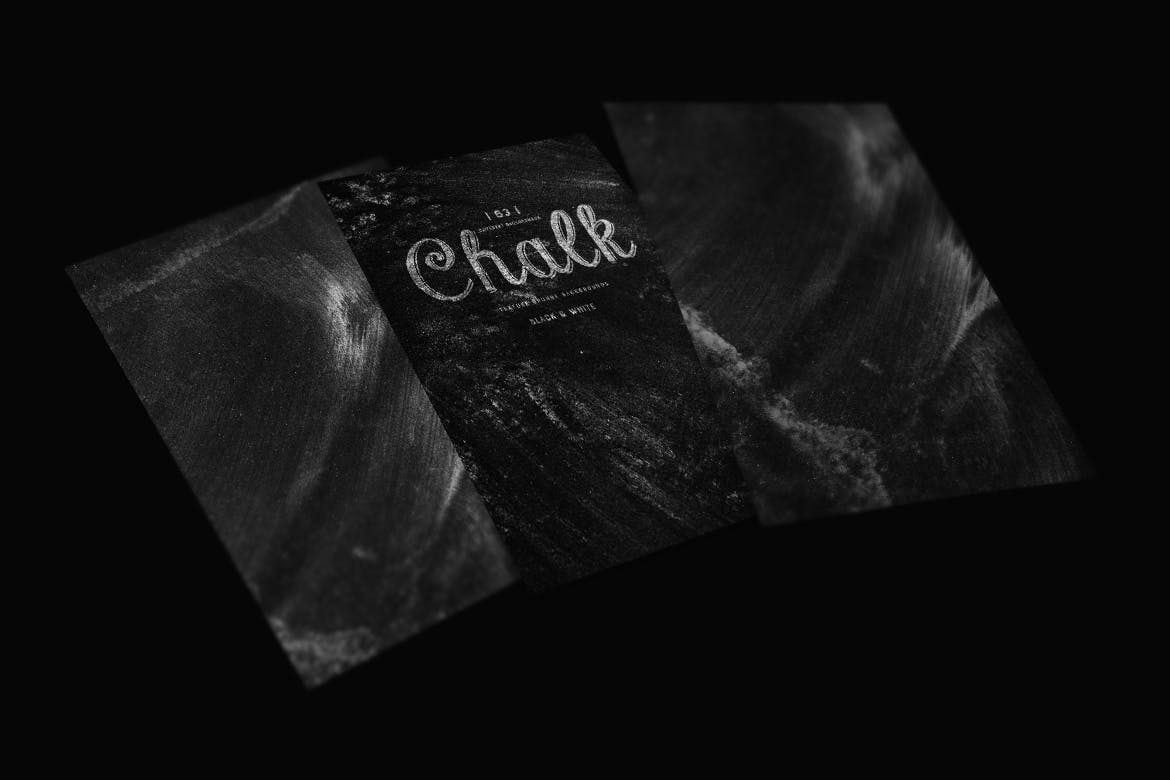 124款黑白色粉笔背景纹理素材包chalk Texture Backgrounds 早道大咖