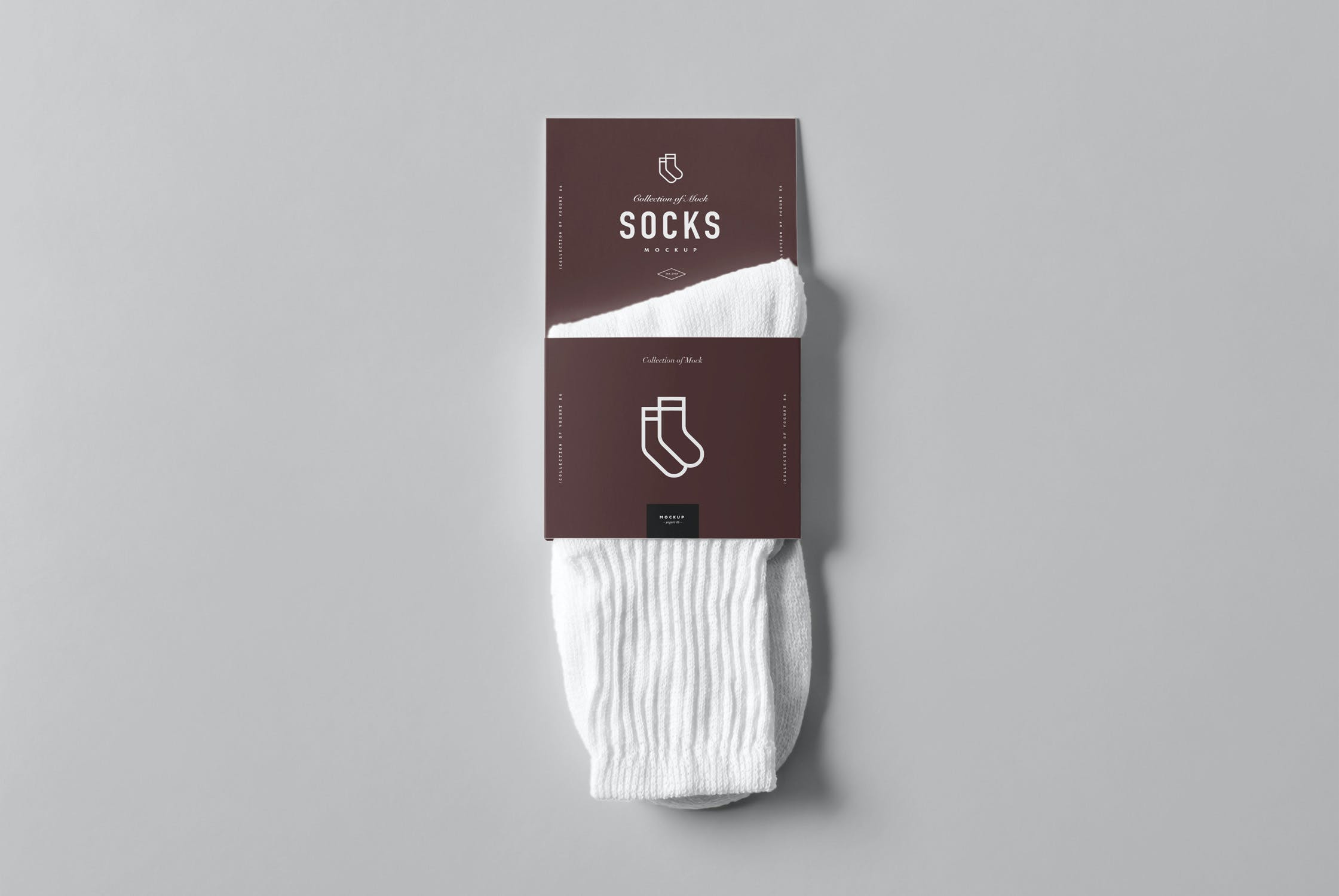 8款袜子包装标签样机模板sockspackagemockup