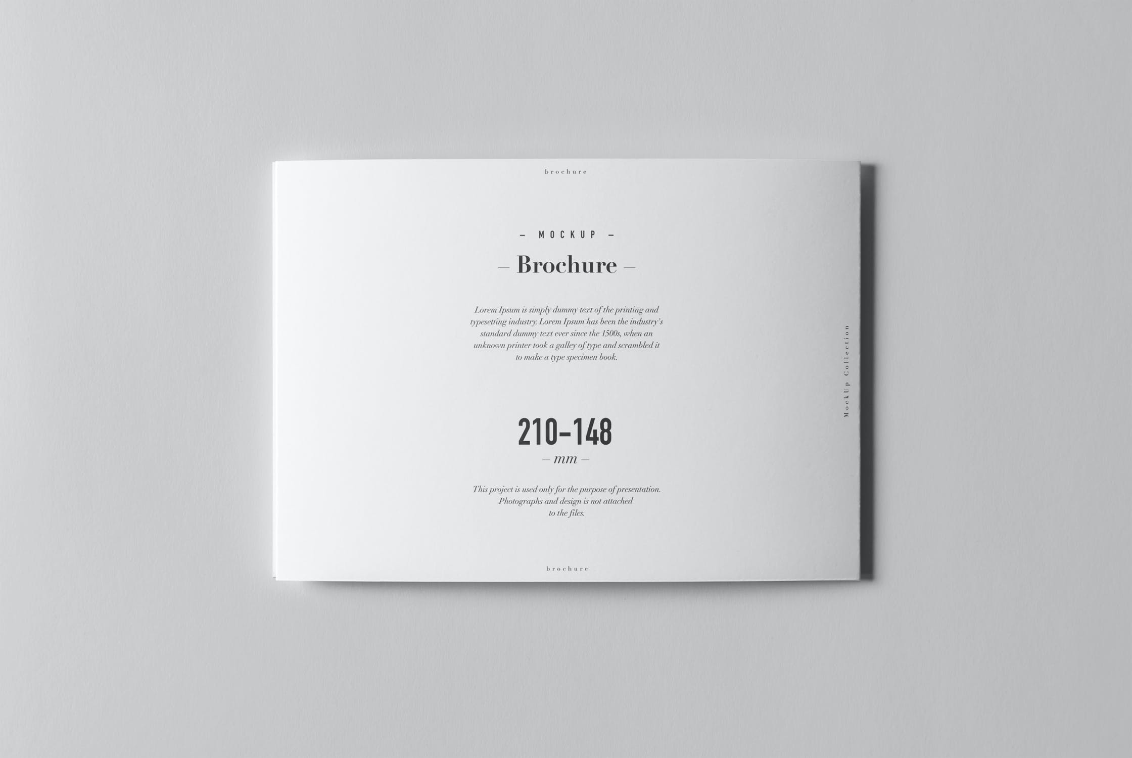 横版a5三折页小册子样机模板horizontaltrifolda5brochuremockup