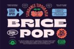 80年代趣味卡通儿童英文字体 Brice Font Family by Sundance Tipografia特色图 80年代趣味卡通儿童英文字体 Brice Font Family by Sundance Tipografia