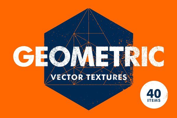 40款矢量几何纹理图形素材 Geometric Vector Textures