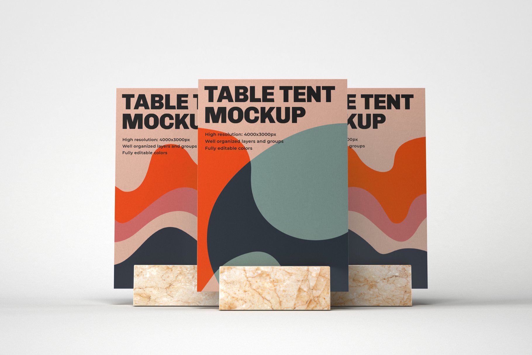10款餐厅菜单展架PSD样机 Table Tent and Sign Mockup Set插图4