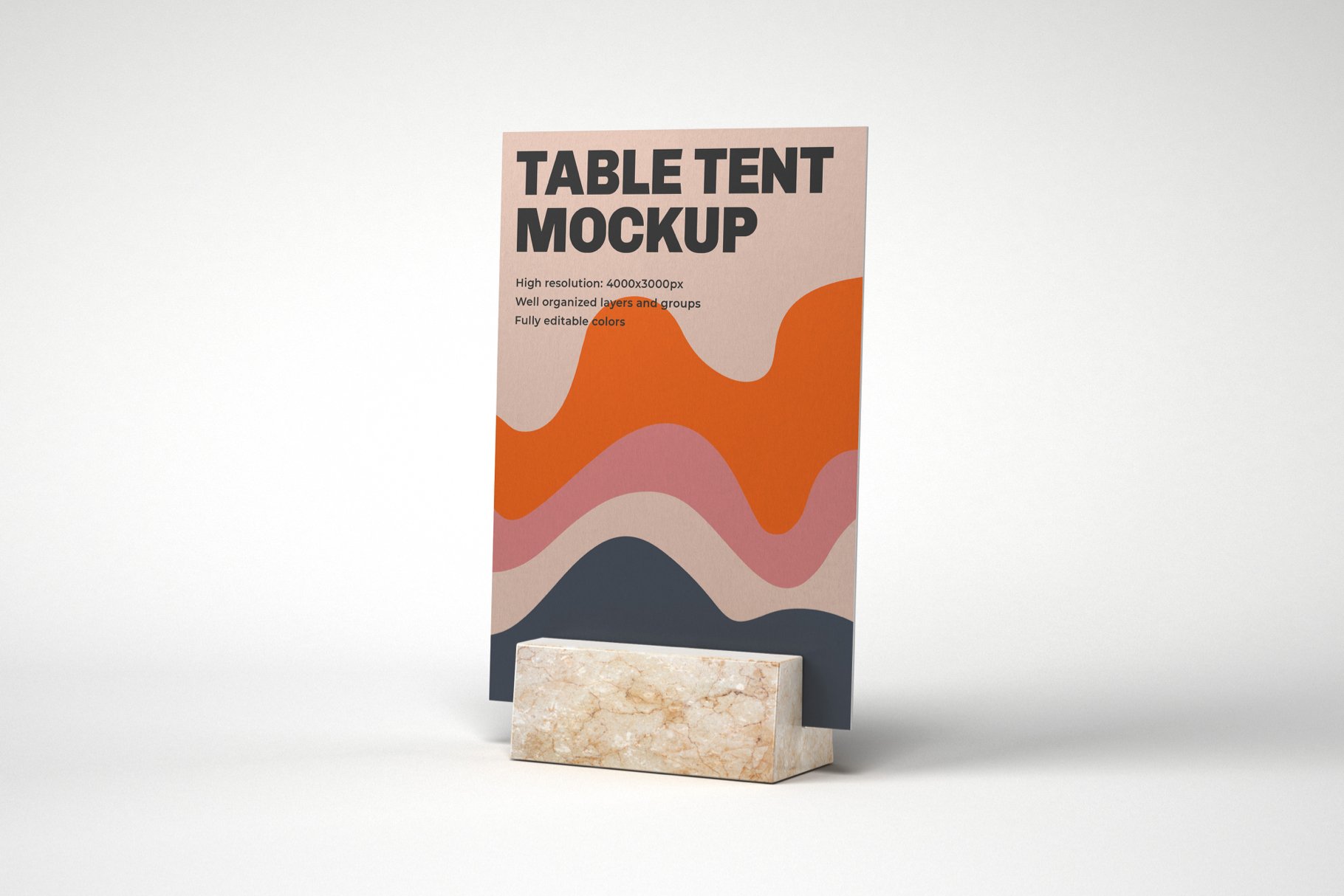 10款餐厅菜单展架PSD样机 Table Tent and Sign Mockup Set插图6