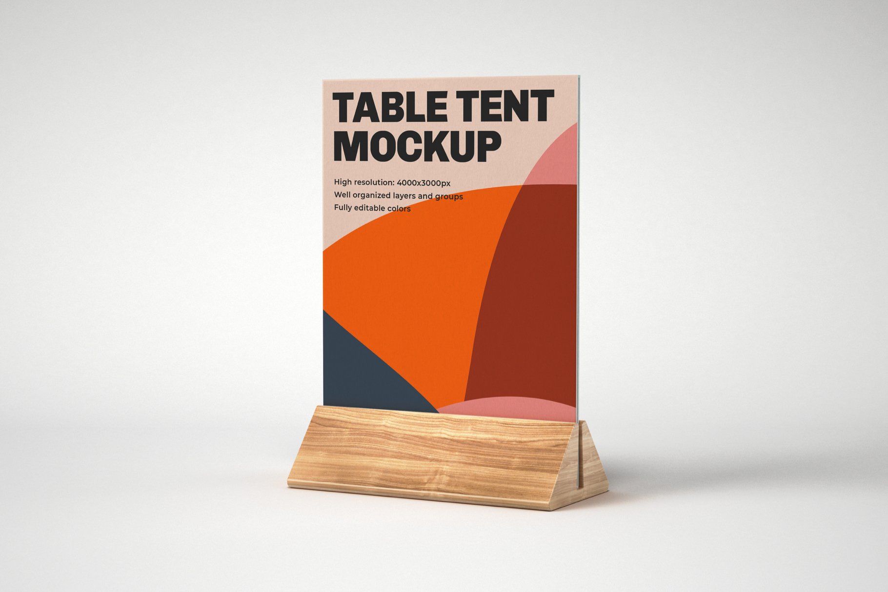 10款餐厅菜单展架PSD样机 Table Tent and Sign Mockup Set插图8