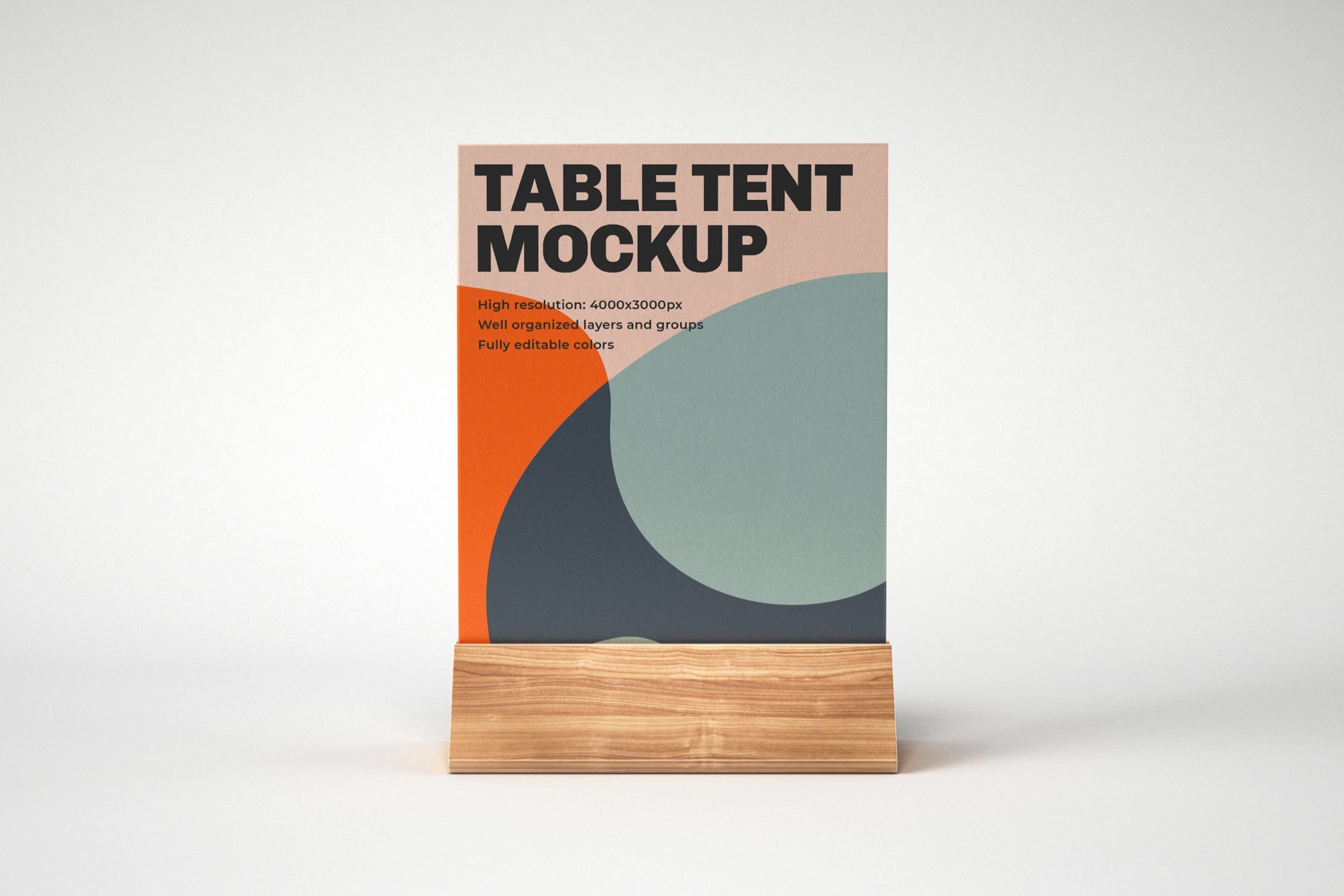 10款餐厅菜单展架PSD样机 Table Tent and Sign Mockup Set插图9