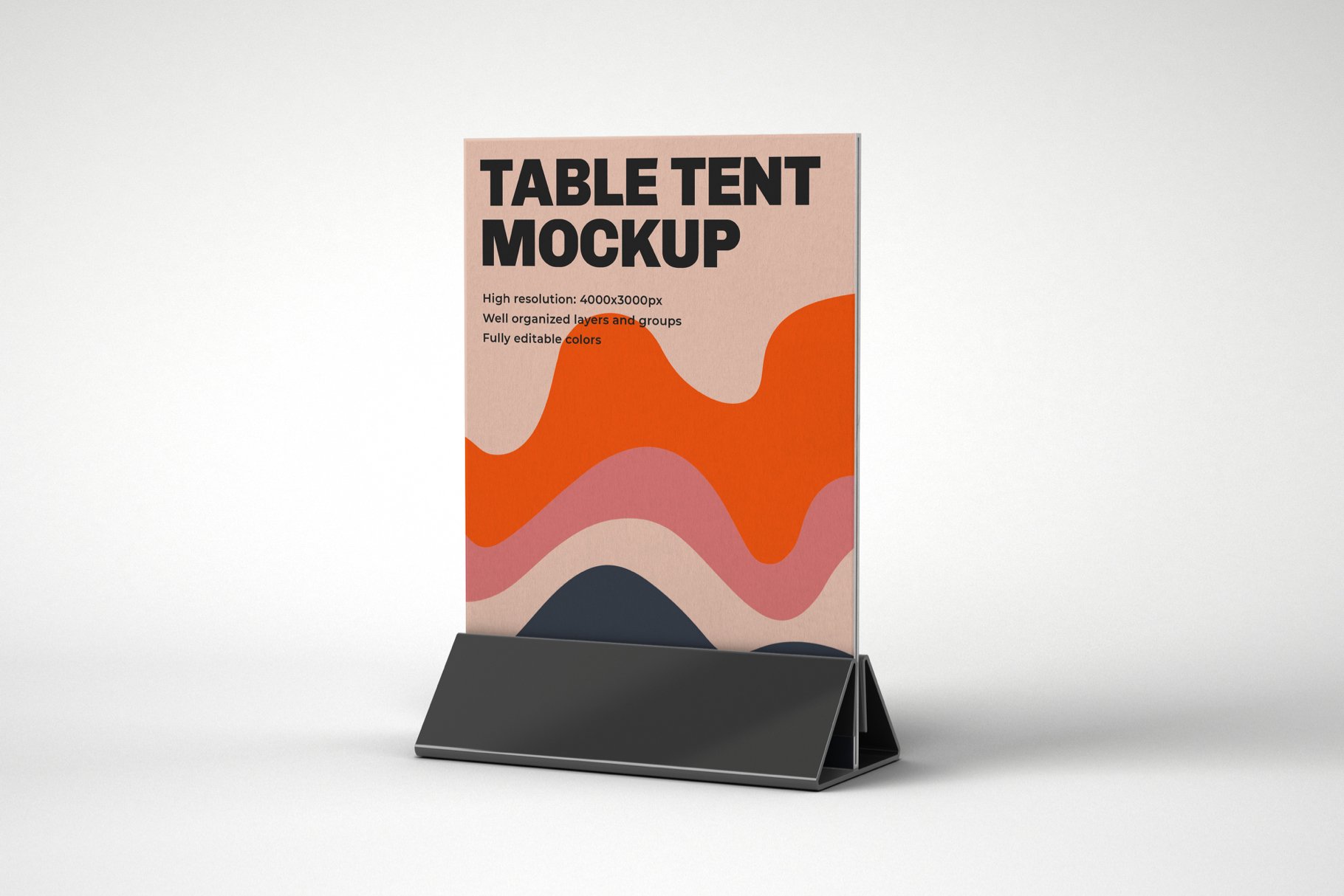 10款餐厅菜单展架PSD样机 Table Tent and Sign Mockup Set插图10