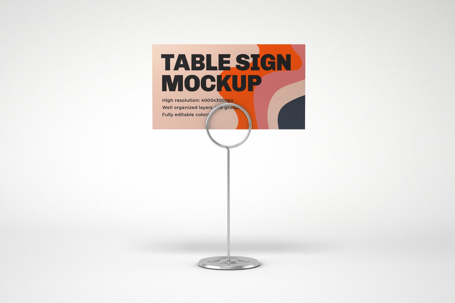 10款餐厅菜单展架PSD样机 Table Tent and Sign Mockup Set插图13